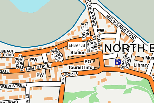 EH39 4JB map - OS OpenMap – Local (Ordnance Survey)