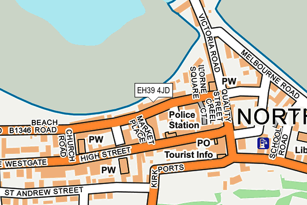 EH39 4JD map - OS OpenMap – Local (Ordnance Survey)