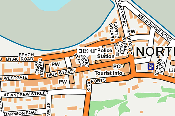 EH39 4JF map - OS OpenMap – Local (Ordnance Survey)