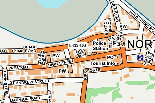 EH39 4JG map - OS OpenMap – Local (Ordnance Survey)