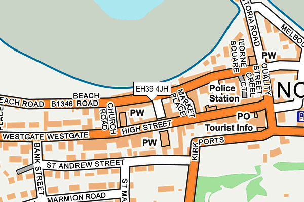 EH39 4JH map - OS OpenMap – Local (Ordnance Survey)