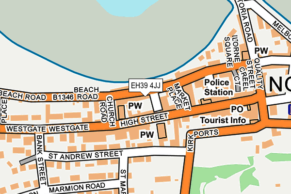 EH39 4JJ map - OS OpenMap – Local (Ordnance Survey)