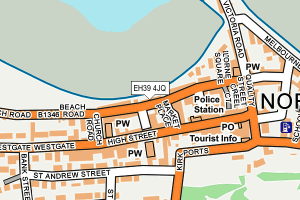 EH39 4JQ map - OS OpenMap – Local (Ordnance Survey)
