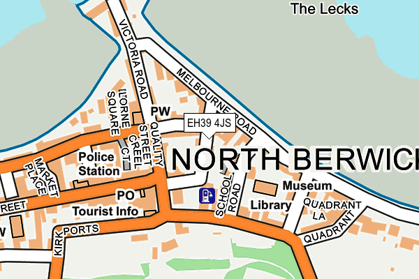 EH39 4JS map - OS OpenMap – Local (Ordnance Survey)