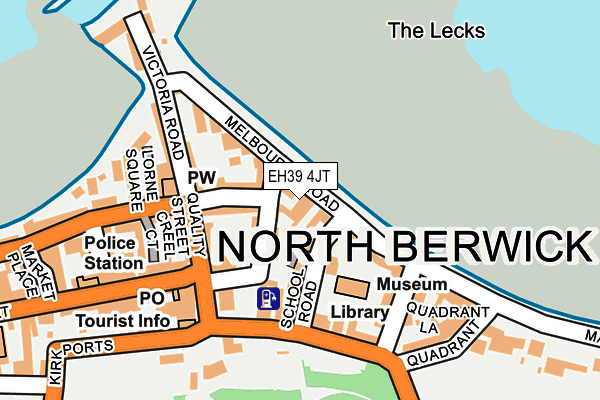 EH39 4JT map - OS OpenMap – Local (Ordnance Survey)