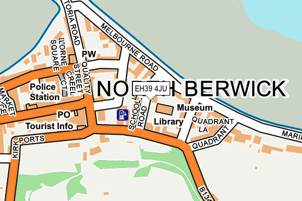 EH39 4JU map - OS OpenMap – Local (Ordnance Survey)