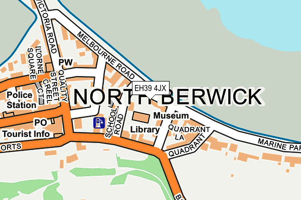 EH39 4JX map - OS OpenMap – Local (Ordnance Survey)