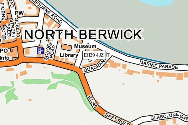 EH39 4JZ map - OS OpenMap – Local (Ordnance Survey)