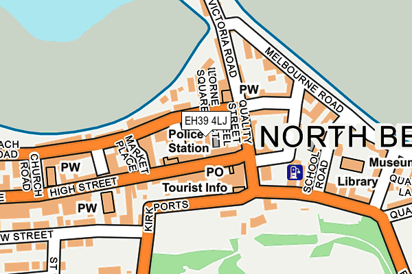 EH39 4LJ map - OS OpenMap – Local (Ordnance Survey)