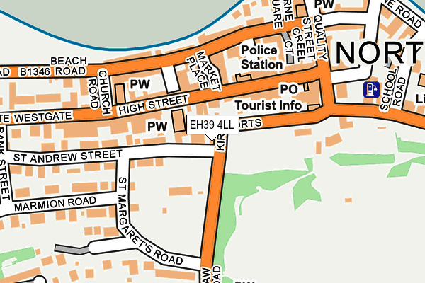 EH39 4LL map - OS OpenMap – Local (Ordnance Survey)