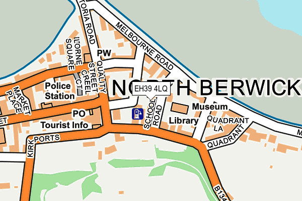 EH39 4LQ map - OS OpenMap – Local (Ordnance Survey)