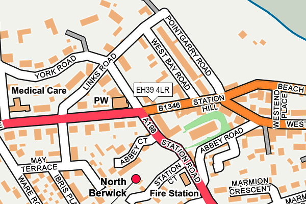 EH39 4LR map - OS OpenMap – Local (Ordnance Survey)