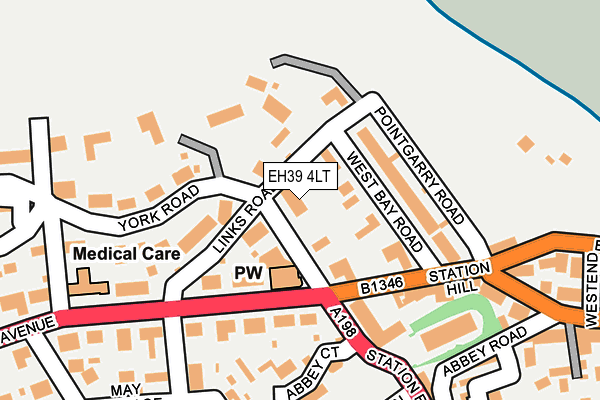 EH39 4LT map - OS OpenMap – Local (Ordnance Survey)