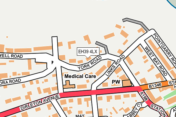 EH39 4LX map - OS OpenMap – Local (Ordnance Survey)