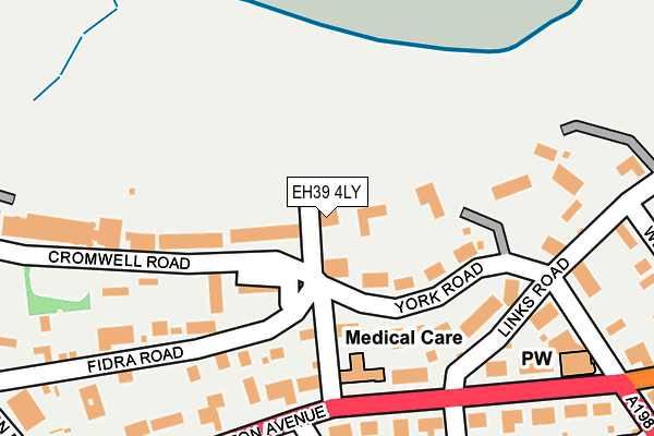 EH39 4LY map - OS OpenMap – Local (Ordnance Survey)