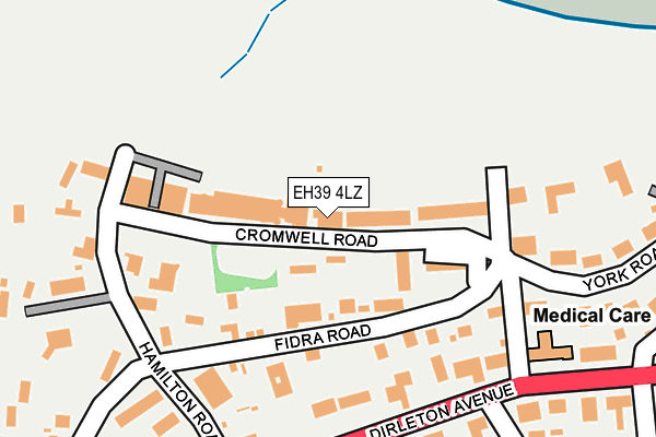 EH39 4LZ map - OS OpenMap – Local (Ordnance Survey)