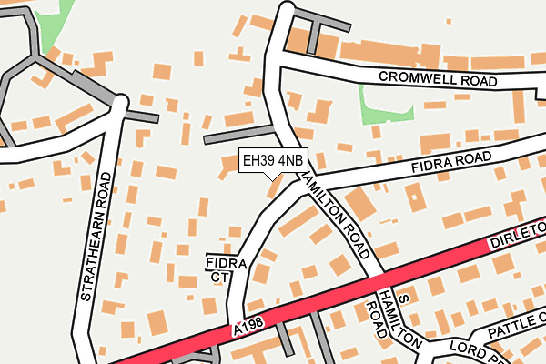 EH39 4NB map - OS OpenMap – Local (Ordnance Survey)