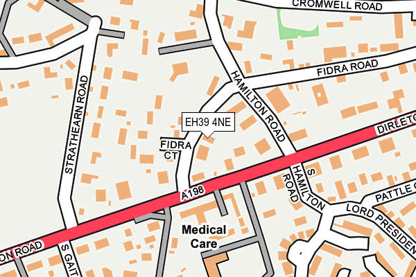 EH39 4NE map - OS OpenMap – Local (Ordnance Survey)