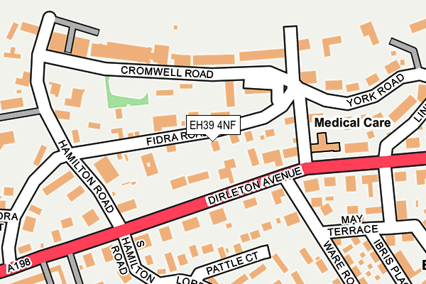 EH39 4NF map - OS OpenMap – Local (Ordnance Survey)