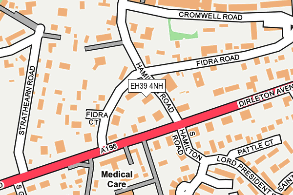 EH39 4NH map - OS OpenMap – Local (Ordnance Survey)
