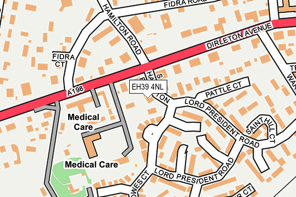 EH39 4NL map - OS OpenMap – Local (Ordnance Survey)