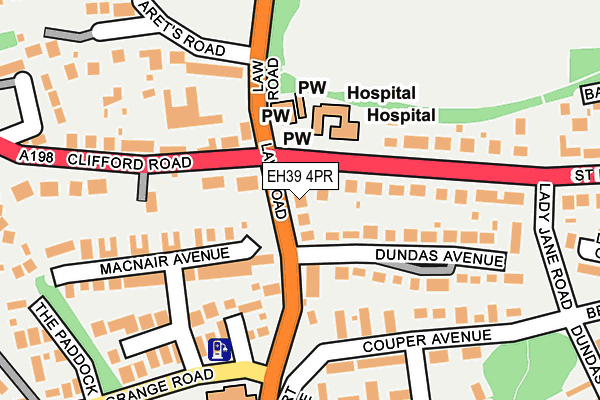 EH39 4PR map - OS OpenMap – Local (Ordnance Survey)