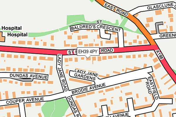 EH39 4PY map - OS OpenMap – Local (Ordnance Survey)