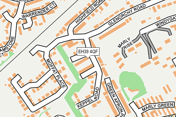 EH39 4QF map - OS OpenMap – Local (Ordnance Survey)