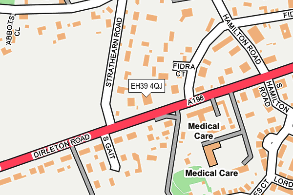EH39 4QJ map - OS OpenMap – Local (Ordnance Survey)