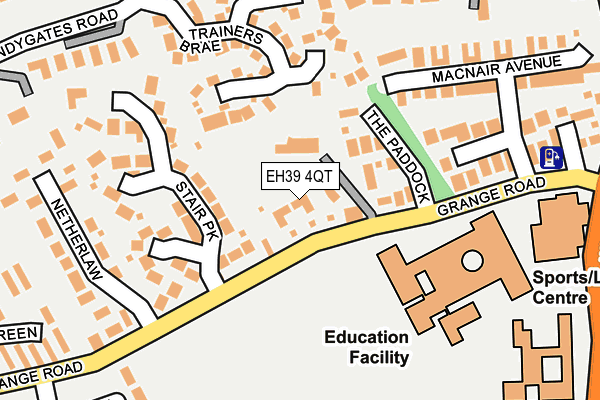 EH39 4QT map - OS OpenMap – Local (Ordnance Survey)
