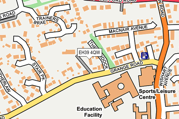 EH39 4QW map - OS OpenMap – Local (Ordnance Survey)