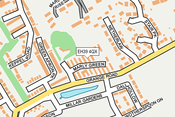 EH39 4QX map - OS OpenMap – Local (Ordnance Survey)
