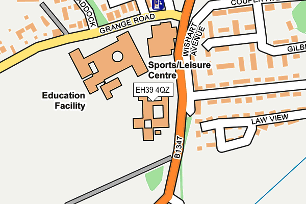 EH39 4QZ map - OS OpenMap – Local (Ordnance Survey)