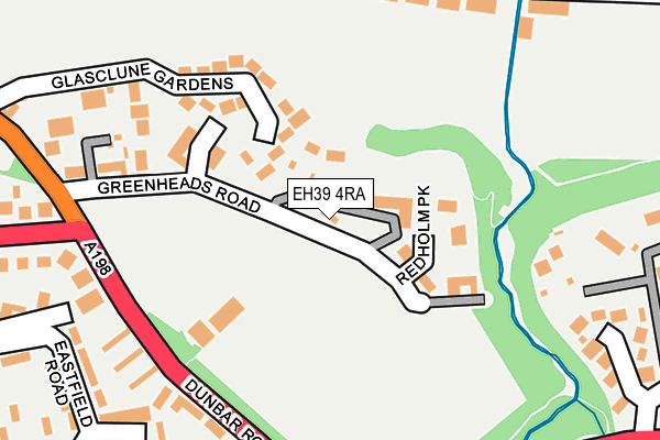EH39 4RA map - OS OpenMap – Local (Ordnance Survey)