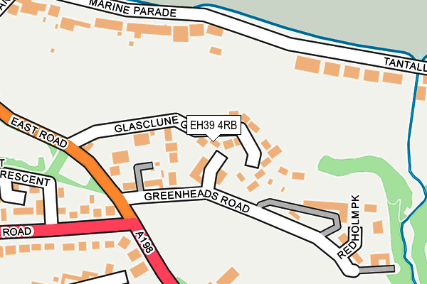 EH39 4RB map - OS OpenMap – Local (Ordnance Survey)