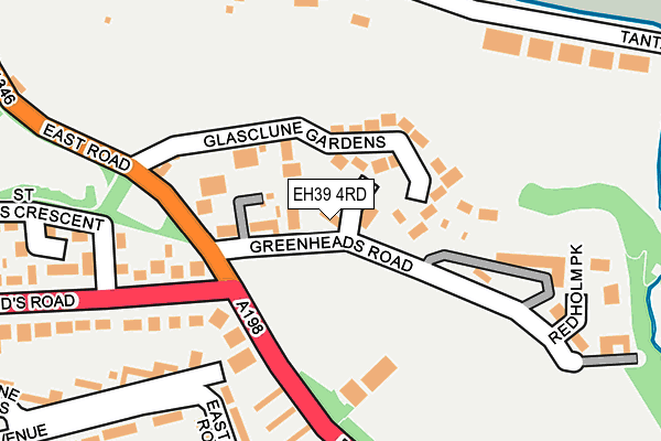 EH39 4RD map - OS OpenMap – Local (Ordnance Survey)