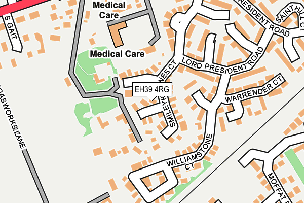 EH39 4RG map - OS OpenMap – Local (Ordnance Survey)