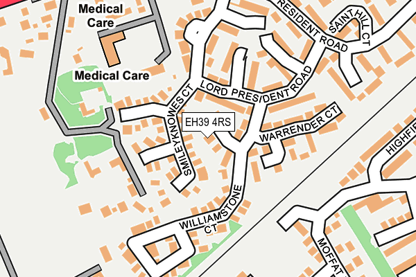 EH39 4RS map - OS OpenMap – Local (Ordnance Survey)