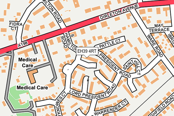 EH39 4RT map - OS OpenMap – Local (Ordnance Survey)