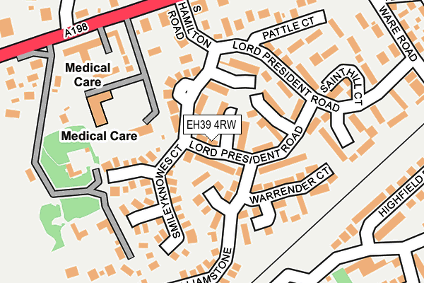 EH39 4RW map - OS OpenMap – Local (Ordnance Survey)