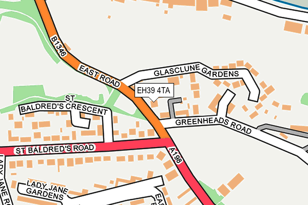 EH39 4TA map - OS OpenMap – Local (Ordnance Survey)