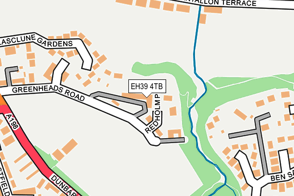 EH39 4TB map - OS OpenMap – Local (Ordnance Survey)