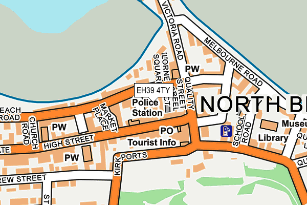 EH39 4TY map - OS OpenMap – Local (Ordnance Survey)