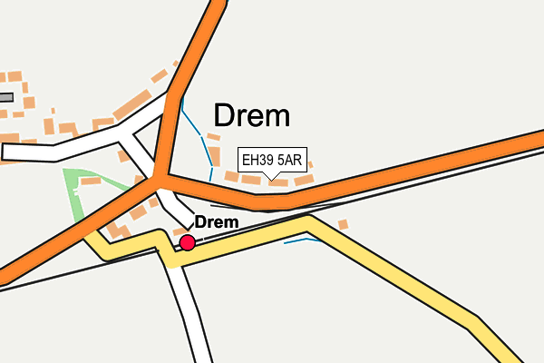 EH39 5AR map - OS OpenMap – Local (Ordnance Survey)