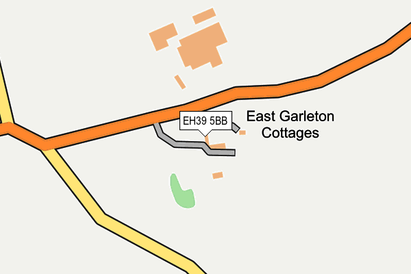 EH39 5BB map - OS OpenMap – Local (Ordnance Survey)