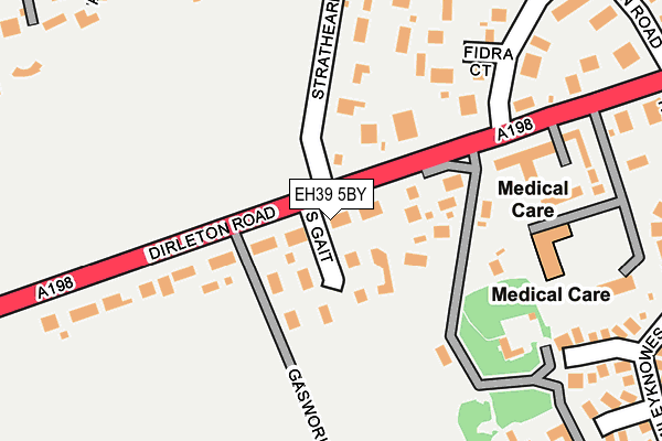 EH39 5BY map - OS OpenMap – Local (Ordnance Survey)