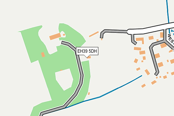 EH39 5DH map - OS OpenMap – Local (Ordnance Survey)