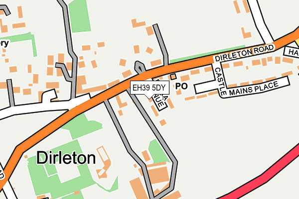 EH39 5DY map - OS OpenMap – Local (Ordnance Survey)