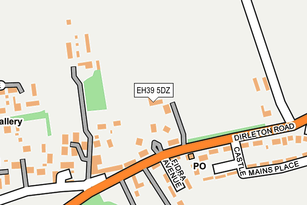 EH39 5DZ map - OS OpenMap – Local (Ordnance Survey)