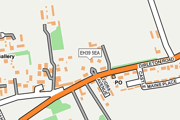 EH39 5EA map - OS OpenMap – Local (Ordnance Survey)